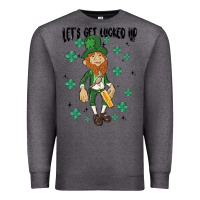Charcoal Heather let's get lucked up Premium Sweatshirt - MaliasSmallBusiness