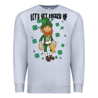 Heather Grey let's get lucked up Premium Sweatshirt - MaliasSmallBusiness