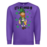 Purple let's get lucked up Premium Sweatshirt - MaliasSmallBusiness