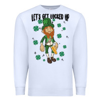 White let's get lucked up Premium Sweatshirt - MaliasSmallBusiness