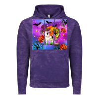 Cloud Purple halloween unicorn Vintage Hoodie - Zillion Design Studio