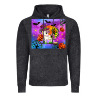 Vintage Black halloween unicorn Vintage Hoodie - Zillion Design Studio