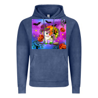 Vintage Denim halloween unicorn Vintage Hoodie - Zillion Design Studio