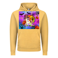 Vintage Mustard halloween unicorn Vintage Hoodie - Zillion Design Studio