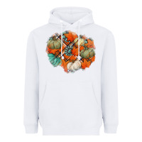 White fall autumn patches Heavyweight Hoodie - Jasminsmagicworld