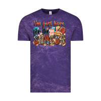 Cloud Purple i'm just here for the snacks american football Vintage Tee - Zillion Design Studio