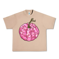 Burro pink pumpkin with breast cancer ribbons Urban Heavy Tee - RanaPortraitStore