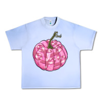 Grape Ice pink pumpkin with breast cancer ribbons Urban Heavy Tee - RanaPortraitStore