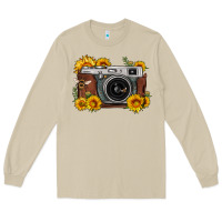 Mushroom sunflower bee vintage camera Long Sleeve Tee - FaDigitalArtStudio