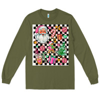 Army Green pink christmas elementary Long Sleeve Tee - AdoDesignShop