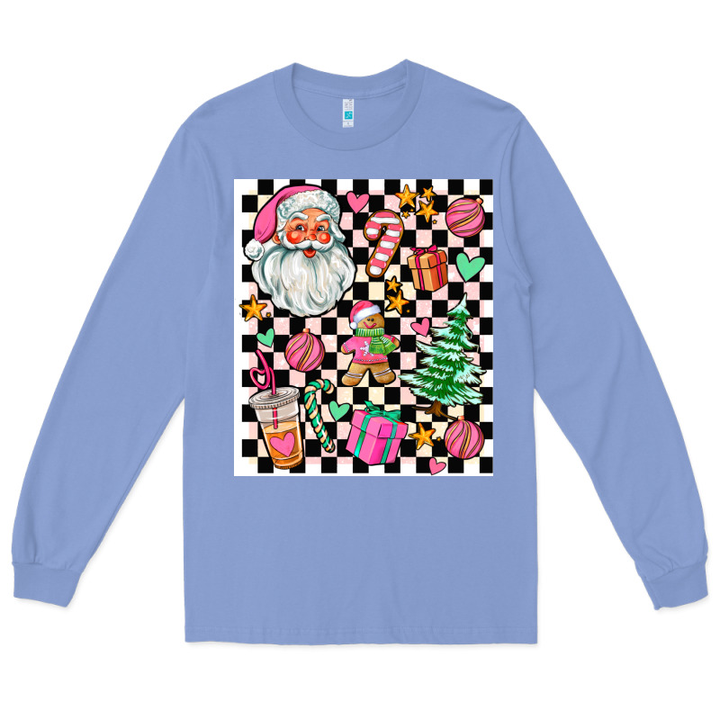 Pink Christmas Elementary Long Sleeve Tee by AdoDesignShop | Teevron