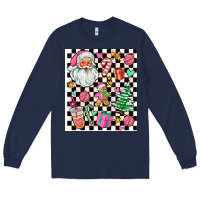 Navy pink christmas elementary Long Sleeve Tee - AdoDesignShop