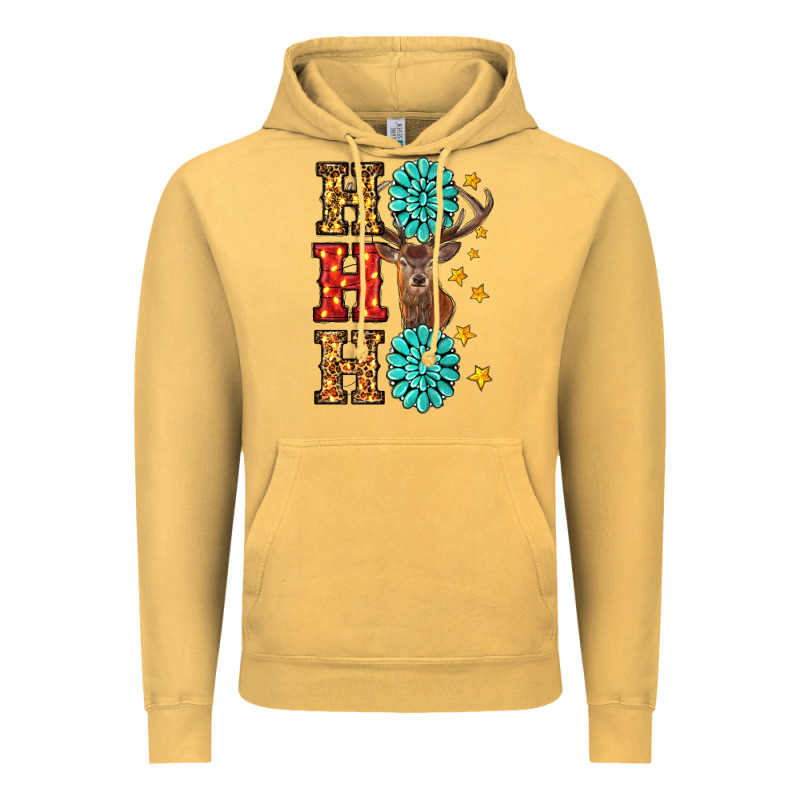 Gemstone And Reindeer Christmas Ho Ho Ho Vintage Hoodie by RanaPortraitStore | Teevron