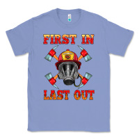 Colony Blue firefighter face mask with axes Classic Tee - HRA Design Shop