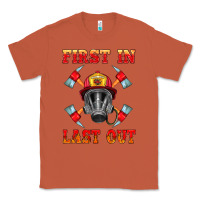Copper firefighter face mask with axes Classic Tee - HRA Design Shop