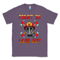 Lavender firefighter face mask with axes Classic Tee - HRA Design Shop