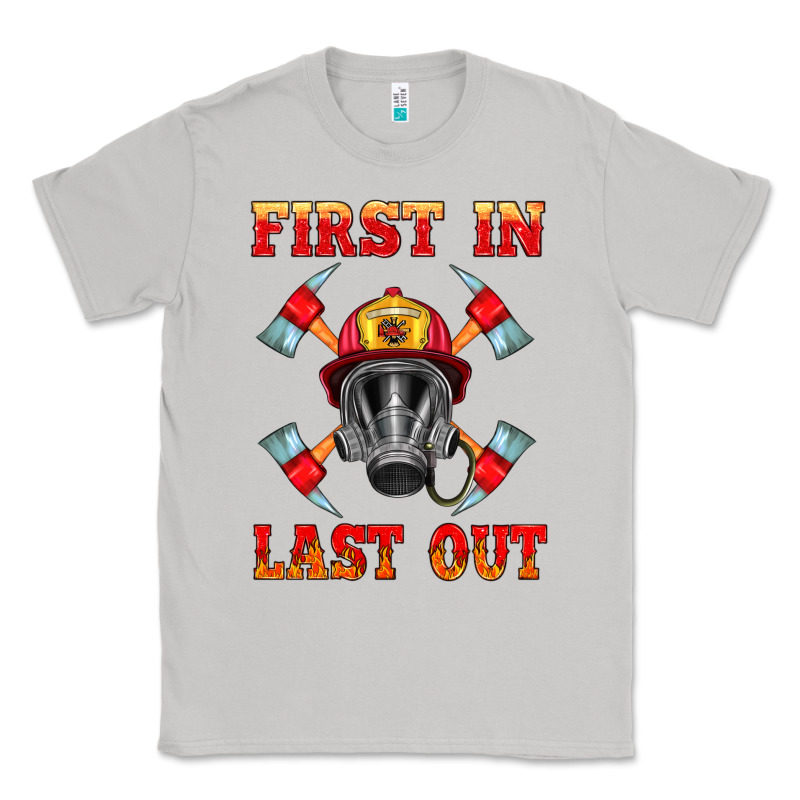 Firefighter Face Mask With Axes Classic Tee by HRA Design Shop | Teevron