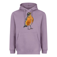 Lavender American Robin Bird Heavyweight Hoodie - LillyAllenDesigns