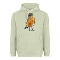 Matcha American Robin Bird Heavyweight Hoodie - LillyAllenDesigns