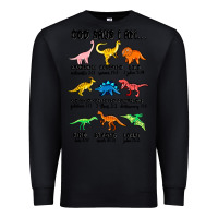 Black god says i am dinosaurs handsome Premium Sweatshirt - MaliasSmallBusiness