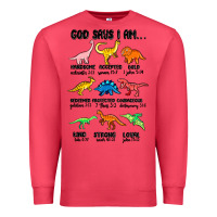 Cardinal god says i am dinosaurs handsome Premium Sweatshirt - MaliasSmallBusiness