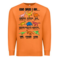 Carrot god says i am dinosaurs handsome Premium Sweatshirt - MaliasSmallBusiness