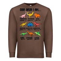 Chestnut god says i am dinosaurs handsome Premium Sweatshirt - MaliasSmallBusiness