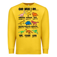 Lemon god says i am dinosaurs handsome Premium Sweatshirt - MaliasSmallBusiness