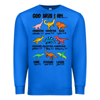 True Royal god says i am dinosaurs handsome Premium Sweatshirt - MaliasSmallBusiness