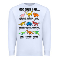 White god says i am dinosaurs handsome Premium Sweatshirt - MaliasSmallBusiness