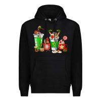 Black Elf coffee cups Premium Hoodie - NancyCooperArtShop