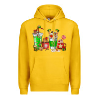 Lemon Elf coffee cups Premium Hoodie - NancyCooperArtShop