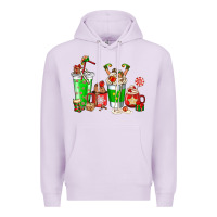 Lilac Elf coffee cups Premium Hoodie - NancyCooperArtShop
