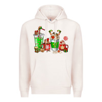 Pale Pink Elf coffee cups Premium Hoodie - NancyCooperArtShop