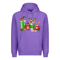 Purple Elf coffee cups Premium Hoodie - NancyCooperArtShop