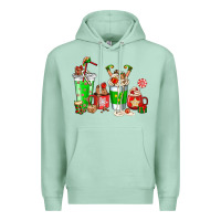 Seafoam Elf coffee cups Premium Hoodie - NancyCooperArtShop