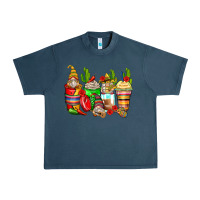 Midnight Navy mexican gnomes coffee cups Urban Heavy Tee - Zillion Design Studio