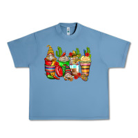 Pebble Blue mexican gnomes coffee cups Urban Heavy Tee - Zillion Design Studio