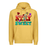 Antique Gold stay sweet Premium Hoodie - AdoDesignShop