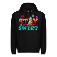 Black stay sweet Premium Hoodie - AdoDesignShop
