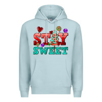 Blue Mist stay sweet Premium Hoodie - AdoDesignShop