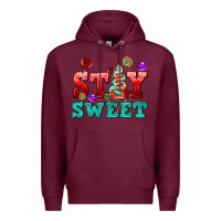 Burgundy stay sweet Premium Hoodie - AdoDesignShop