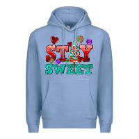 Colony Blue stay sweet Premium Hoodie - AdoDesignShop