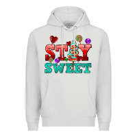 Dove Grey stay sweet Premium Hoodie - AdoDesignShop