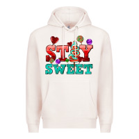 Pale Pink stay sweet Premium Hoodie - AdoDesignShop