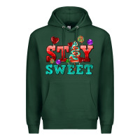 Sports Green stay sweet Premium Hoodie - AdoDesignShop