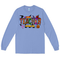 Colony Blue teacher halloween Long Sleeve Tee - RacoonDesign