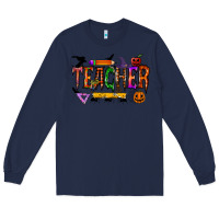 Navy teacher halloween Long Sleeve Tee - RacoonDesign