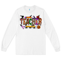 White teacher halloween Long Sleeve Tee - RacoonDesign