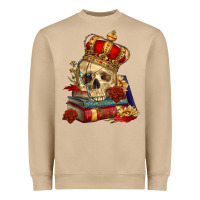 Mushroom Skull With Crown Heavyweight Sweatshirt - RanaPortraitStore